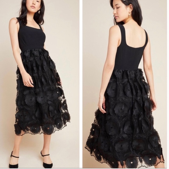 SOLD NWT Anthropologie Floriana Lace Midi Dress 2 - Picture 4 of 13